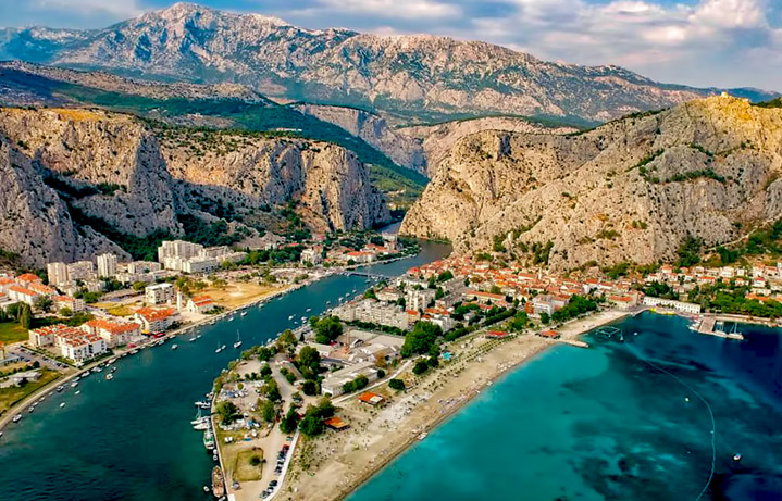 Omis - aerial view