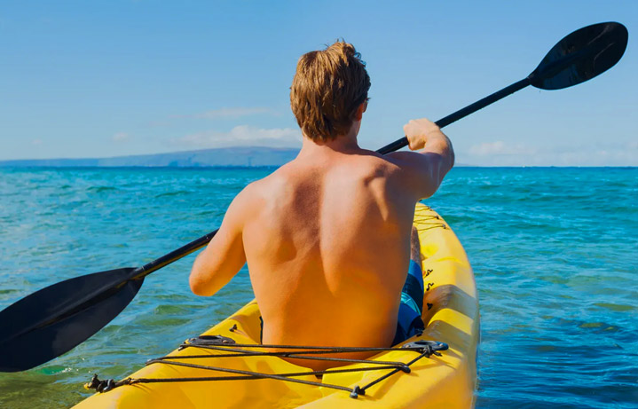 Kayaks on Beach